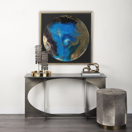 Blue Planet by Barbara Mercado a Framed Art Print Matted under Glass by Mercana at Eve Furniture