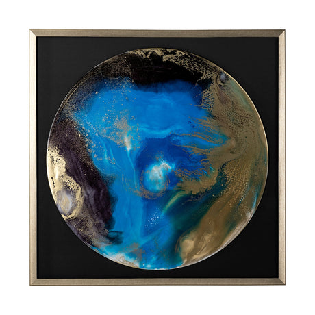 Blue Planet by Barbara Mercado a Framed Art Print Matted under Glass by Mercana at Eve Furniture