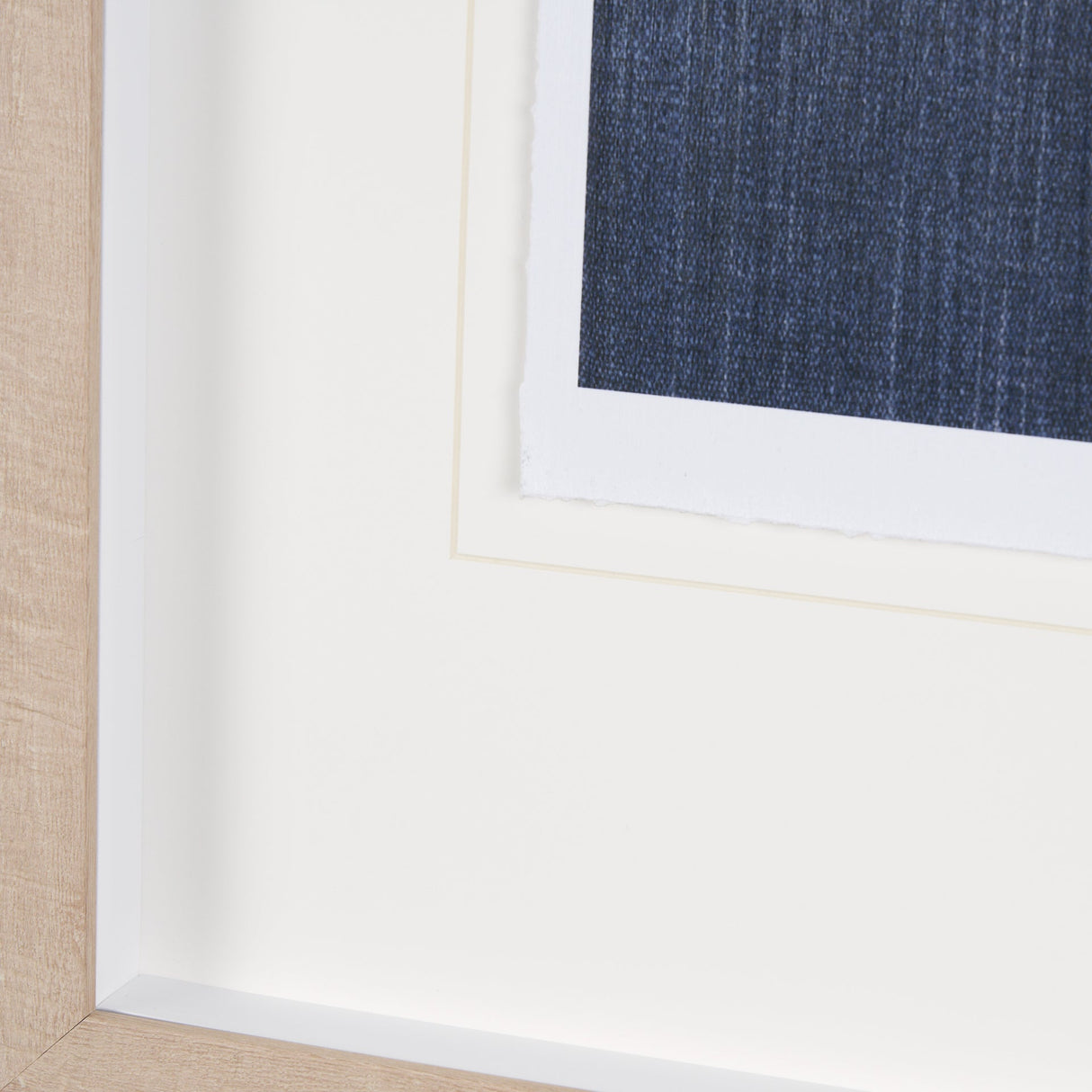 Blue Tapestry I by Mercana Studio a Hand Embelished Textured Framed Art Print Matted under Glass by Mercana at Eve Furniture
