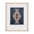 Blue Tapestry I by Mercana Studio a Hand Embelished Textured Framed Art Print Matted under Glass by Mercana at Eve Furniture