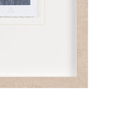 Blue Tapestry II by Mercana Studio a Hand Embelished Textured Framed Art Print Matted under Glass by Mercana at Eve Furniture