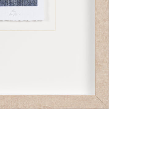 Blue Tapestry II by Mercana Studio a Hand Embelished Textured Framed Art Print Matted under Glass by Mercana at Eve Furniture
