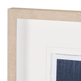 Blue Tapestry II by Mercana Studio a Hand Embelished Textured Framed Art Print Matted under Glass by Mercana at Eve Furniture