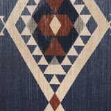Blue Tapestry II by Mercana Studio a Hand Embelished Textured Framed Art Print Matted under Glass by Mercana at Eve Furniture