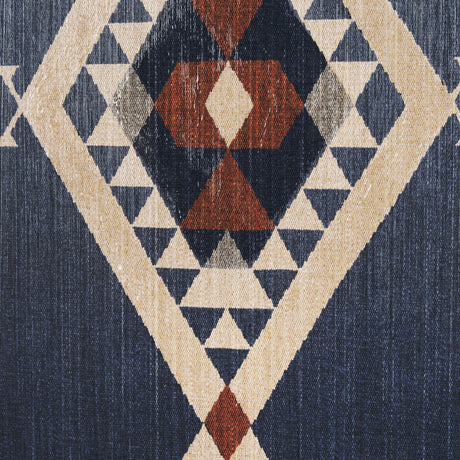 Blue Tapestry II by Mercana Studio a Hand Embelished Textured Framed Art Print Matted under Glass by Mercana at Eve Furniture