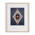 Blue Tapestry II by Mercana Studio a Hand Embelished Textured Framed Art Print Matted under Glass by Mercana at Eve Furniture