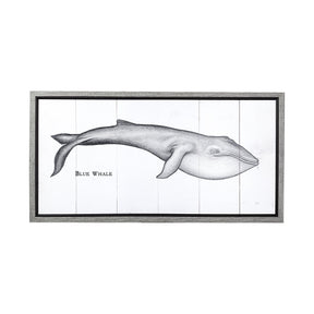 Blue Whale by Mercana Studio a Hand Embellished Textured Framed Art Print by Mercana at Eve Furniture