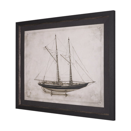 Bluenose II by Mercana Studio a Hand Embellished Framed Art Print by Mercana at Eve Furniture