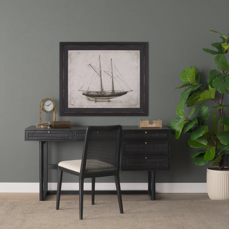 Bluenose II by Mercana Studio a Hand Embellished Framed Art Print by Mercana at Eve Furniture