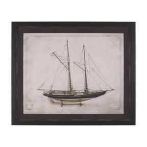 Bluenose II by Mercana Studio a Hand Embellished Framed Art Print by Mercana at Eve Furniture