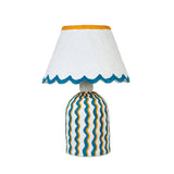 Blum Scalloped Cotton Mache Table Lamp by TOV Furniture at Eve Furniture