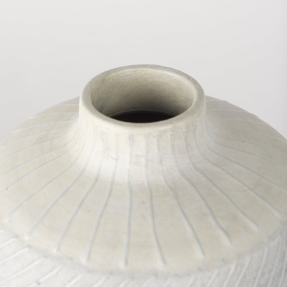 Blume 10H Off-White w/ Gray Textured Vase by Mercana at Eve Furniture