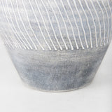 Blume 10H Off-White w/ Gray Textured Vase by Mercana at Eve Furniture