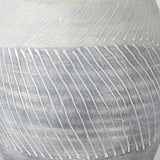 Blume 10H Off-White w/ Gray Textured Vase by Mercana at Eve Furniture