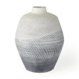 Blume 10H Off-White w/ Gray Textured Vase by Mercana at Eve Furniture