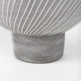 Blume 12.5H Off-White w/ Gray Textured Vase by Mercana at Eve Furniture