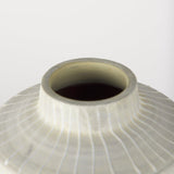 Blume 16.5H Off-White w/ Gray Textured Vase by Mercana at Eve Furniture