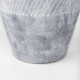 Blume 16.5H Off-White w/ Gray Textured Vase by Mercana at Eve Furniture