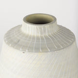 Blume Off-White w/ Gray Textured Vase by Mercana at Eve Furniture