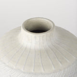 Blume Off-White w/ Gray Textured Vase by Mercana at Eve Furniture