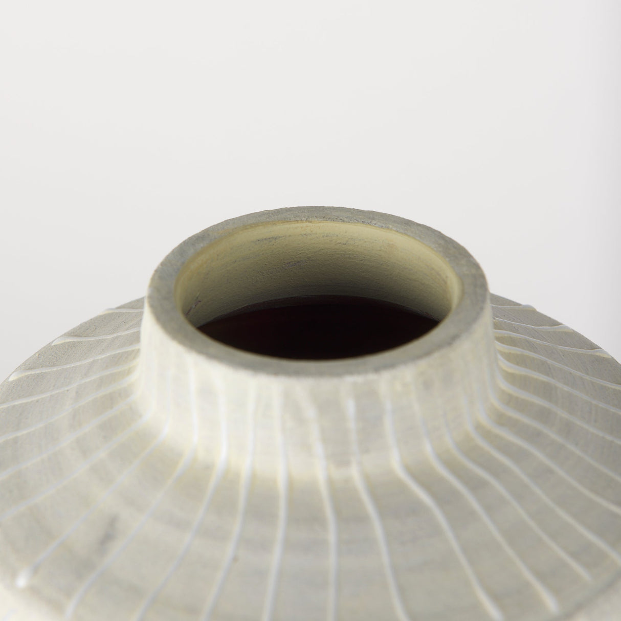 Blume Off-White w/ Gray Textured Vase by Mercana at Eve Furniture