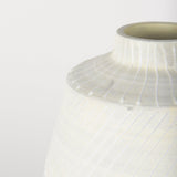 Blume Off-White w/ Gray Textured Vase by Mercana at Eve Furniture