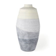 Blume Off-White w/ Gray Textured Vase by Mercana at Eve Furniture