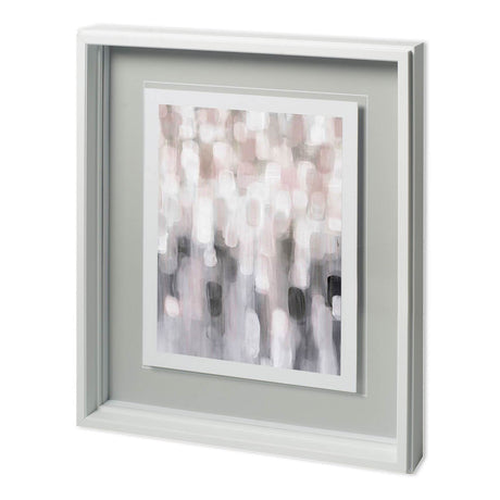 Blushing III by Karen Lorena Parker a Hand Embellished Textured Framed Art Print Matted under Glass by Mercana at Eve Furniture