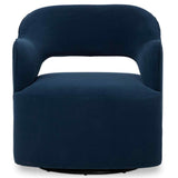 Blythe Swivel Chair, Crypton Henry Navy By Fourhands by Four Hands at Eve Furniture