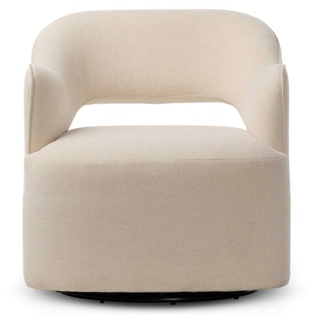 Blythe Swivel Chair, Crypton Wayfarer Snow by Four Hands at Eve Furniture