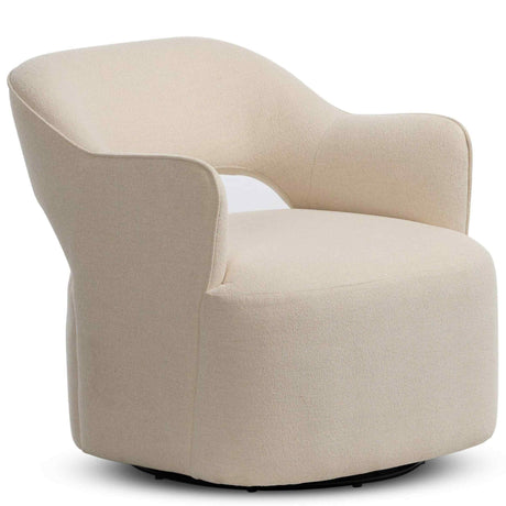 Blythe Swivel Chair, Crypton Wayfarer Snow by Four Hands at Eve Furniture