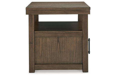 Boardernest Brown Coffee Table and 2 End Tables by Ashley at Eve Furniture