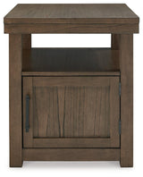 Boardernest Brown End Table by Ashley at Eve Furniture