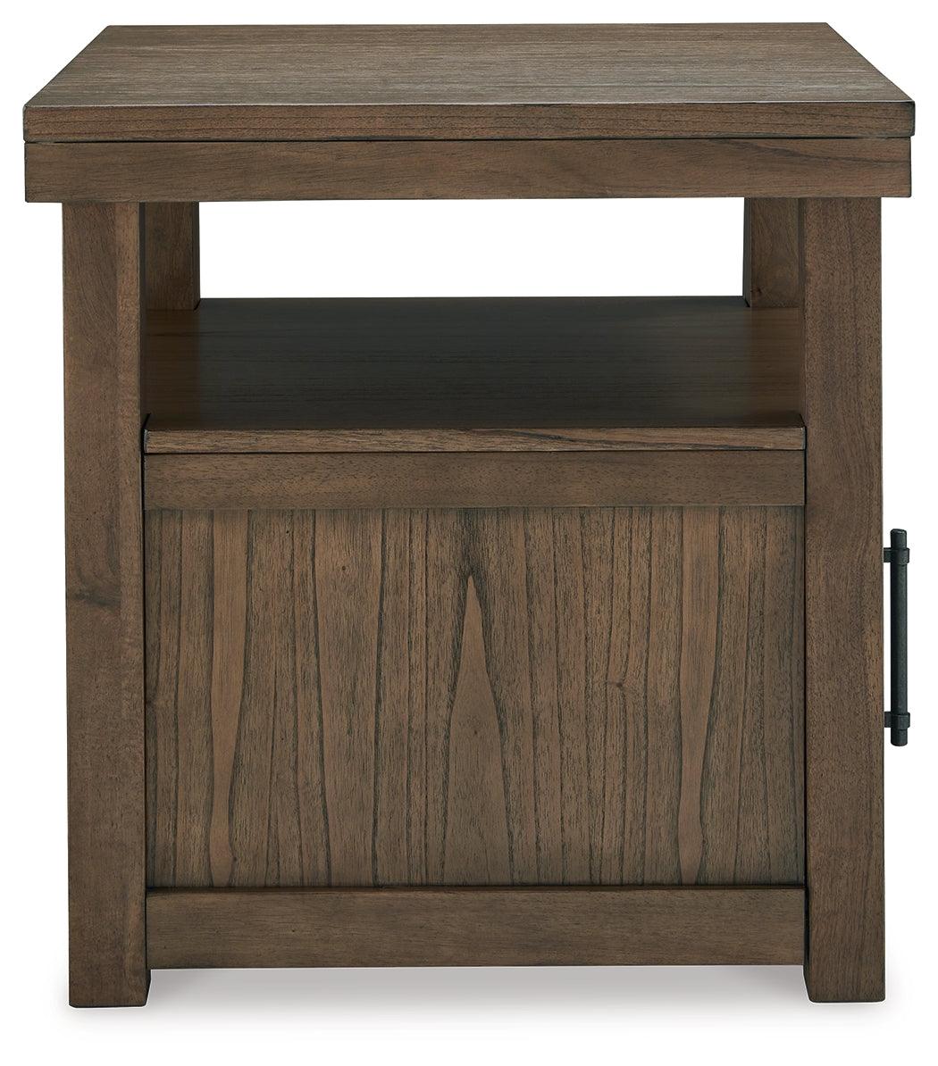 Boardernest Brown End Table by Ashley at Eve Furniture