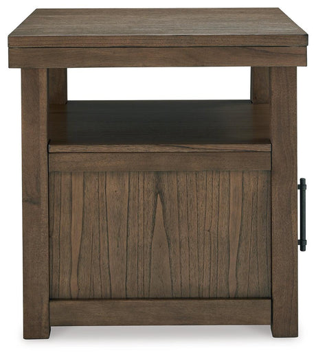 Boardernest Brown End Table by Ashley at Eve Furniture