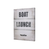 Boat Launch by Mercana Studio a Hand Embellished Textured Canvas by Mercana at Eve Furniture