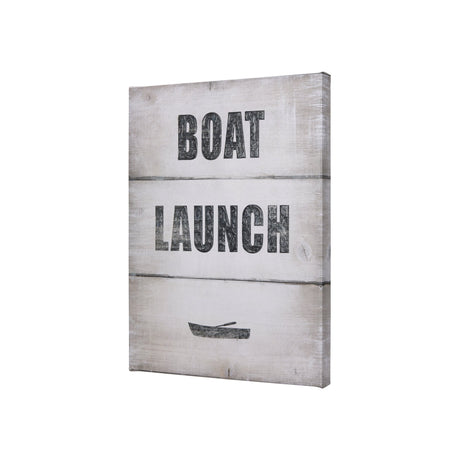 Boat Launch by Mercana Studio a Hand Embellished Textured Canvas by Mercana at Eve Furniture
