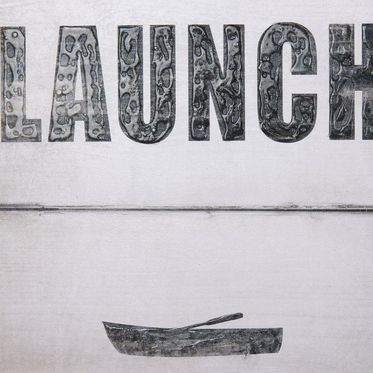 Boat Launch by Mercana Studio a Hand Embellished Textured Canvas by Mercana at Eve Furniture