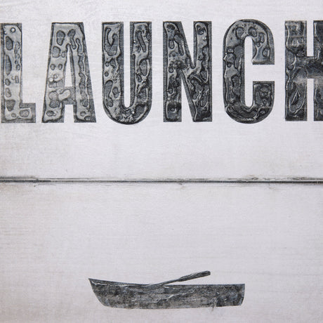 Boat Launch by Mercana Studio a Hand Embellished Textured Canvas by Mercana at Eve Furniture