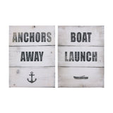 Boat Launch by Mercana Studio a Hand Embellished Textured Canvas by Mercana at Eve Furniture