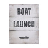 Boat Launch by Mercana Studio a Hand Embellished Textured Canvas by Mercana at Eve Furniture