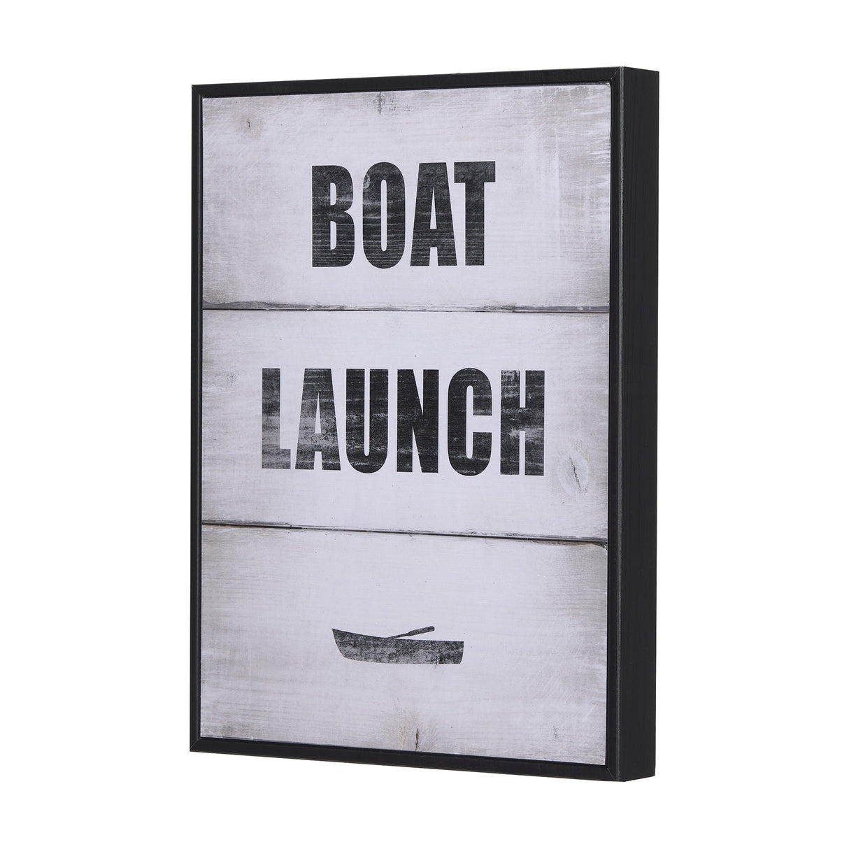 Boat Launch by Mercana Studio a Hand Embellished Textured Framed Art Print by Mercana at Eve Furniture
