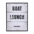 Boat Launch by Mercana Studio a Hand Embellished Textured Framed Art Print by Mercana at Eve Furniture