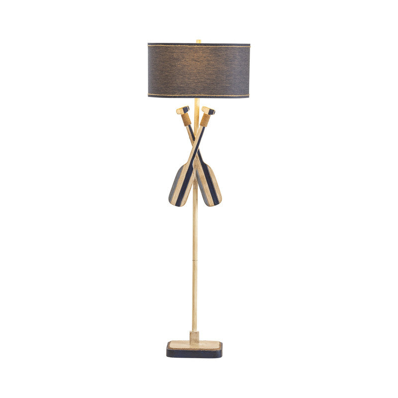 Boat Oar Blue/White Floor Lamp by Crestview at Eve Furniture