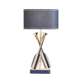 Boat Oar Blue/White Table Lamp (Set of 2) by Crestview at Eve Furniture