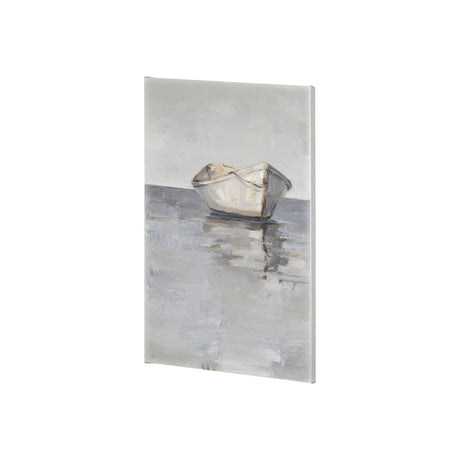 Boat on the Horizon I by Ethan Harper a Hand Embellished Textured Canvas by Mercana at Eve Furniture