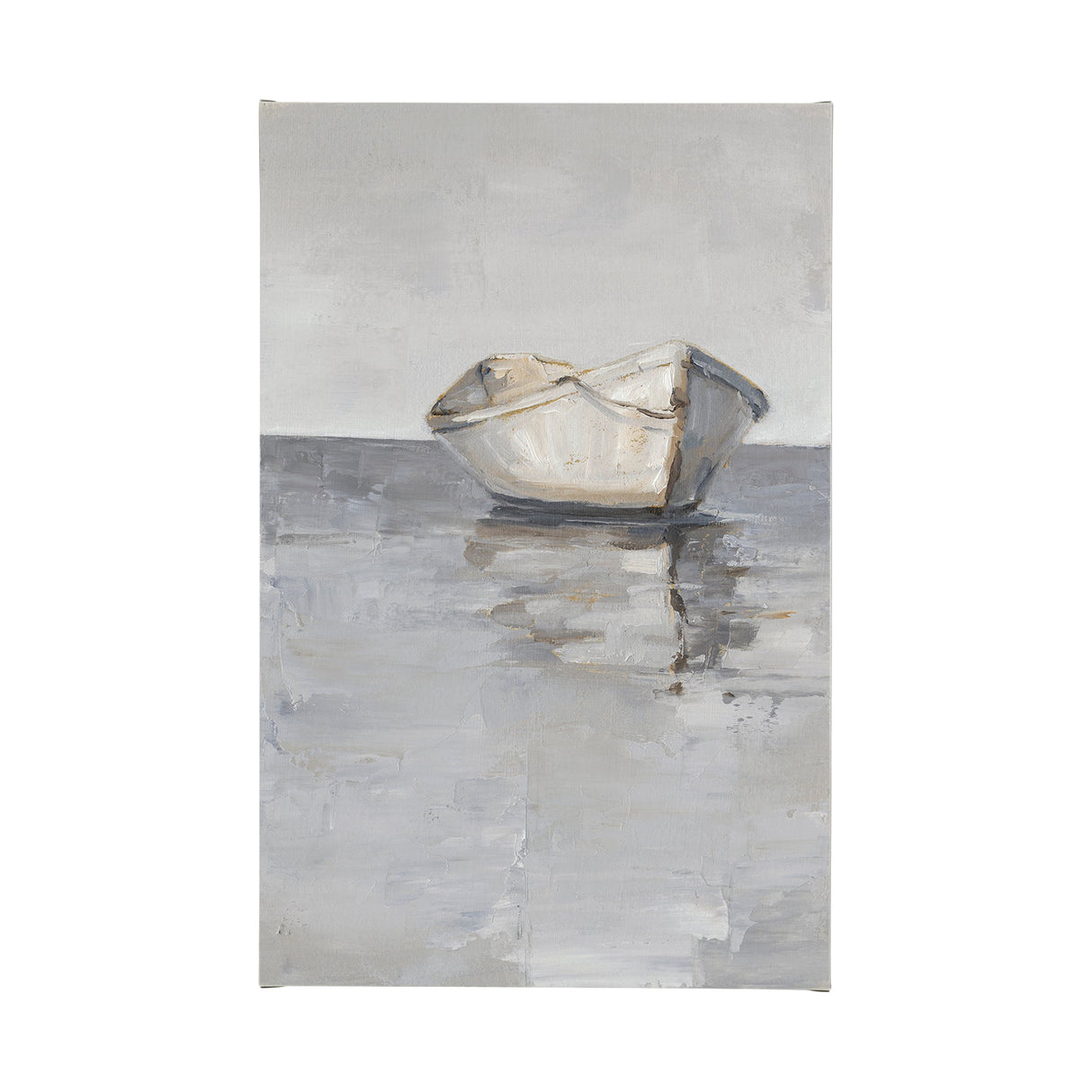 Boat on the Horizon I by Ethan Harper a Hand Embellished Textured Canvas by Mercana at Eve Furniture