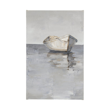 Boat on the Horizon I by Ethan Harper a Hand Embellished Textured Canvas by Mercana at Eve Furniture