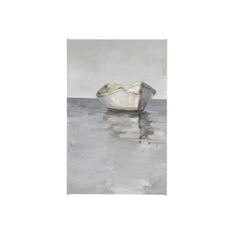 Boat on the Horizon I by Ethan Harper a Hand Embellished Textured Canvas by Mercana at Eve Furniture