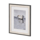 Boat on the Horizon I by Ethan Harper Hand Embellished Textured Framed Art Print Matted under Glass by Mercana at Eve Furniture